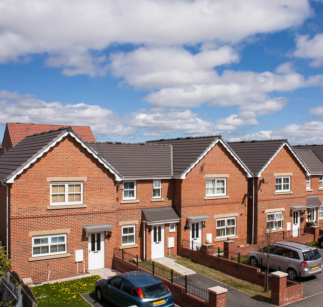 New house with car park