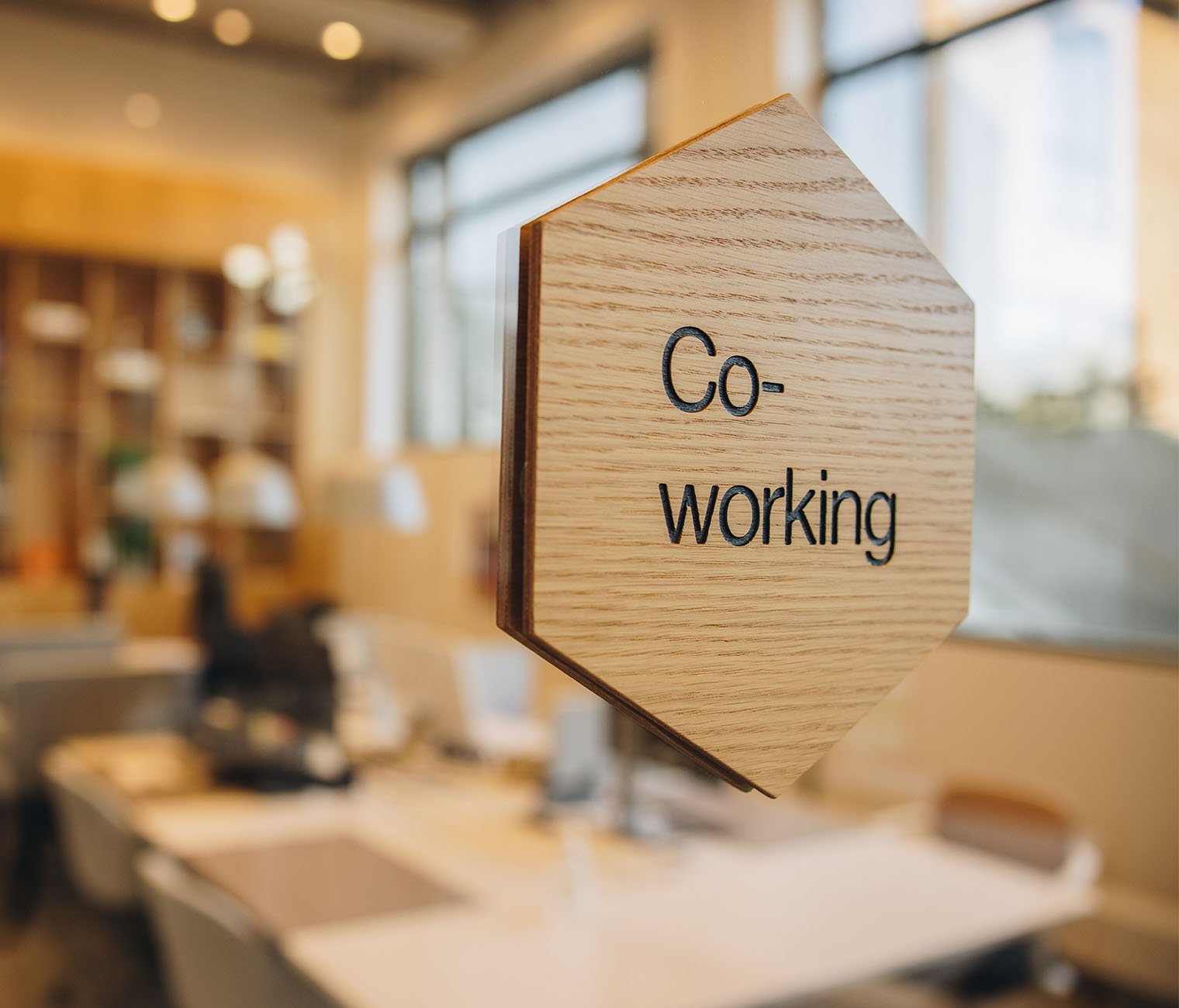 Wavenet-Connected-flexpace-workspaces-Co-working office space sign board