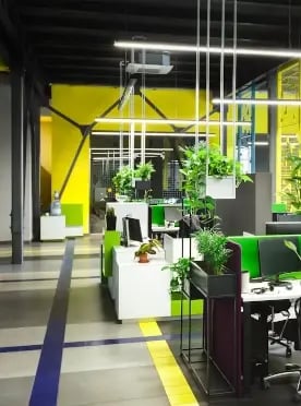 Wavenet-Connected-flexpace-workspaces-Light modern open space office with big windows-1
