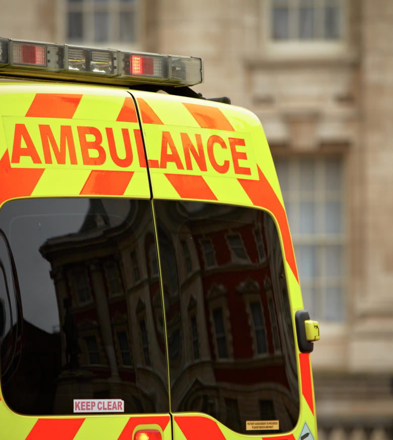 Back of ambulance